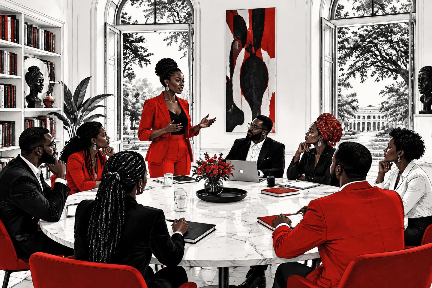 Institutional illustration for Leadership & transformation
